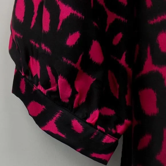 Calvin Klein Satin Feel Tie Back Kimono Style Blouse Size 2X - Picture 8 of 11